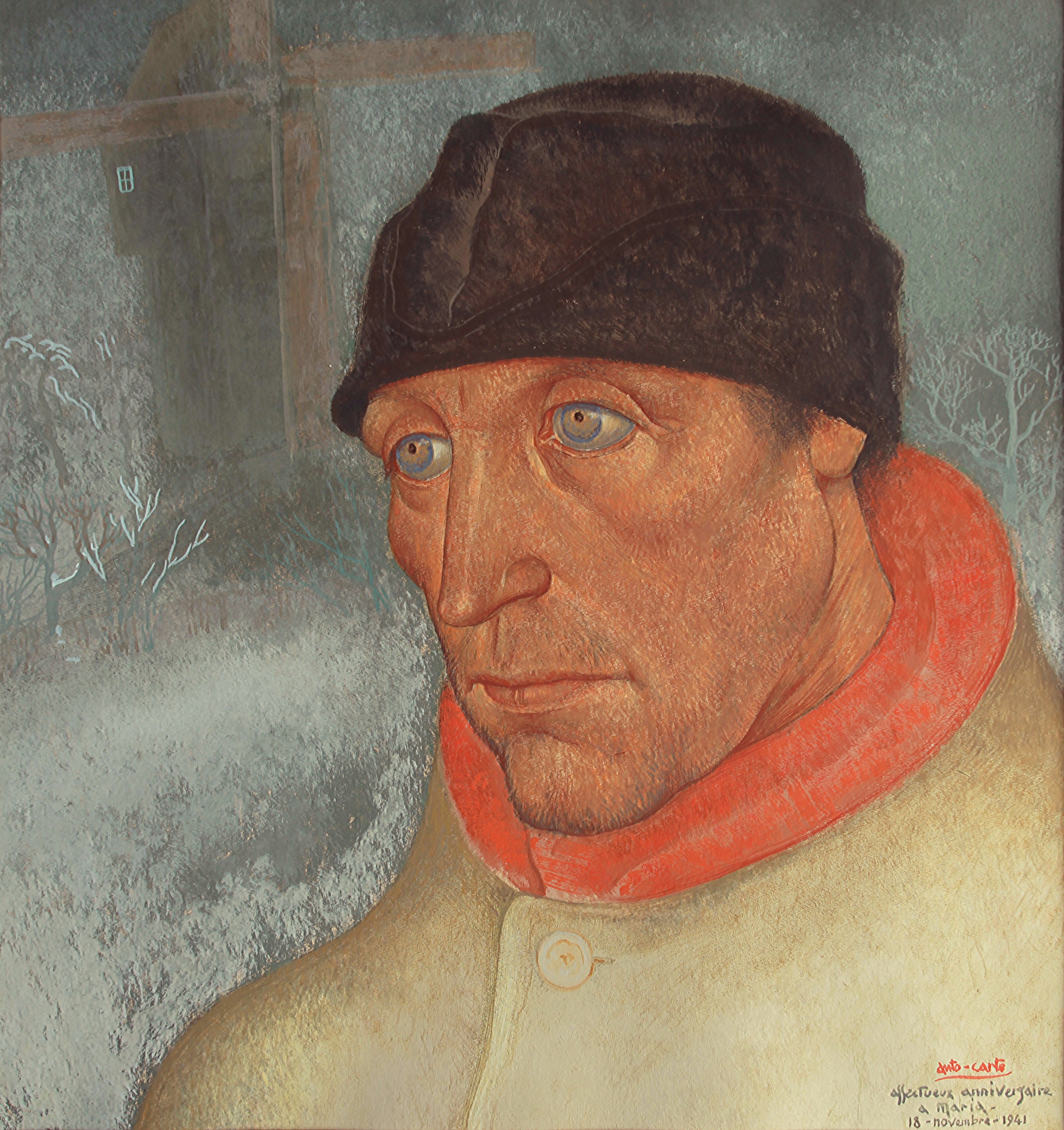Head of a Man With a Red Scarf