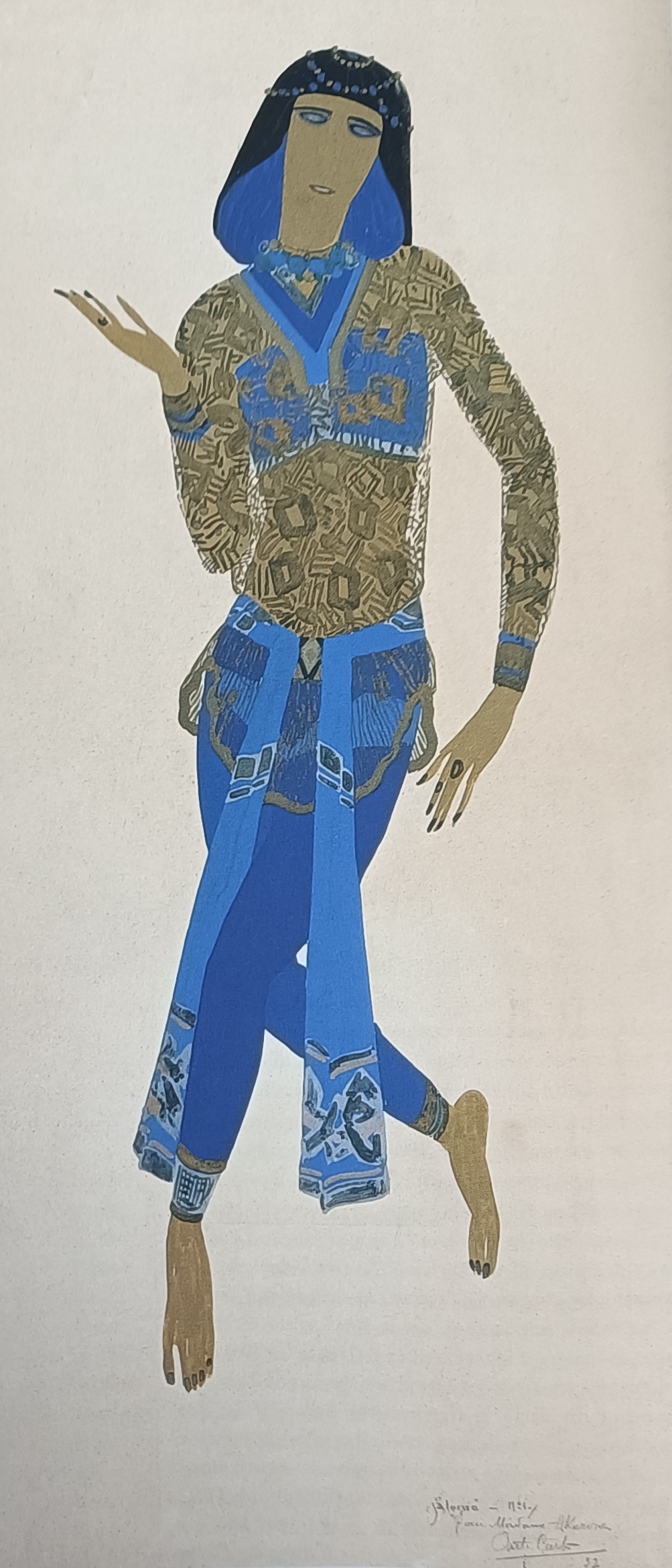 [Costume Design for "The Tragedy of Salome" (Salome)]